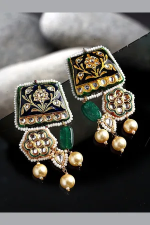 DUGRISTYLE Blue Classic Drop Earrings
