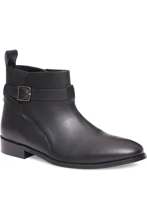 HATS OFF ACCESSORIES Men Black Solid Leather Flat Boots