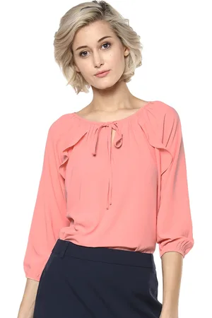 Harpa Women Pink Solid Top