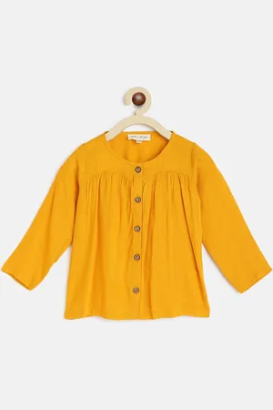 am ma Yellow Shirt Style Top