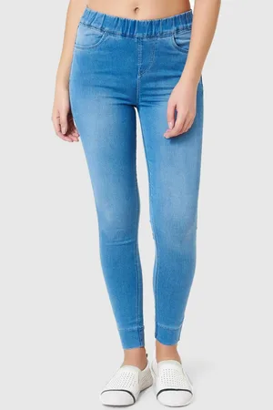 Xpose Women Blue Solid Skinny Fit Jegging