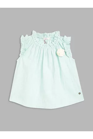 Elle Blue Striped Top