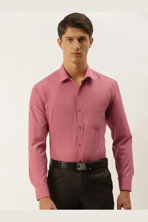 English Navy Men Coral Slim Fit Casual Shirt