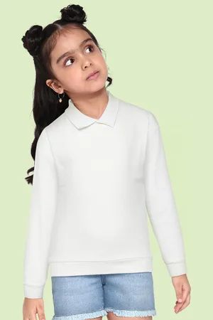 METRO KIDS COMPANY Girls White Sweatshirt