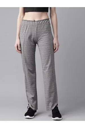 Cayman Women Grey Self Design Pure Cotton Track Pants