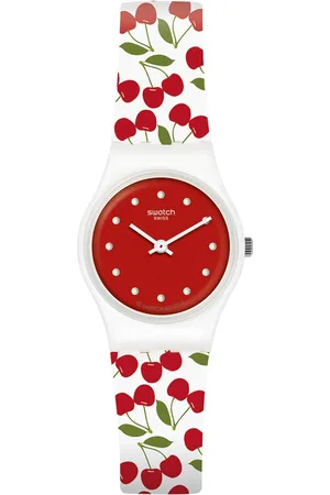 Swatch Unisex Embellished Dial & Straps Analogue Watch LW167