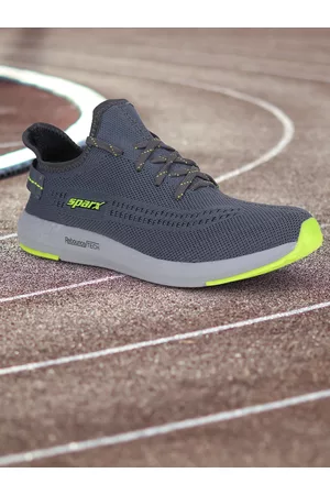 Sparx Men Grey Mesh Running Non-Marking Shoes