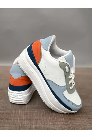 Killer Women Blue Colourblocked Sneakers