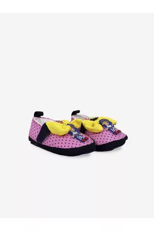 Superminis Infant Kids Pink & Yellow Printed Booties