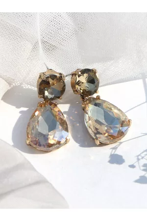 Joker & Witch Women Gold Contemporary Drop Earrings