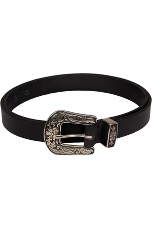 Aditi Wasan Women Black Solid Leather Belt