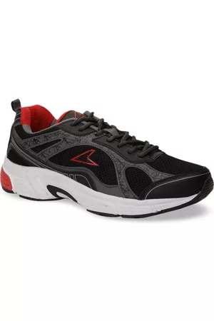 POWER Men Black & Grey Colourblocked Sneakers