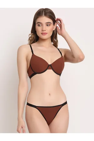 Solid Seamless Lingerie Set