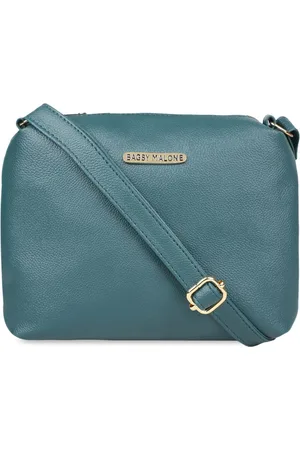 Bagsy Malone Green PU Structured Sling Bag