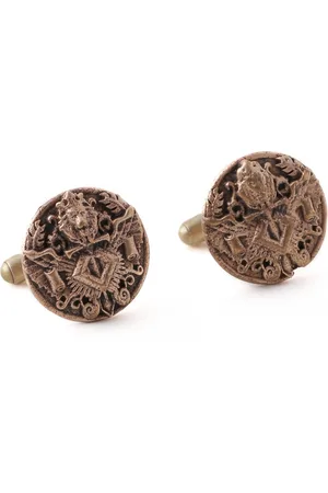 COSA NOSTRAA Copper-Toned Engraved Cufflinks