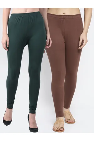 Jinfo Women Pack Of 2 Solid Ankle-Length Leggings