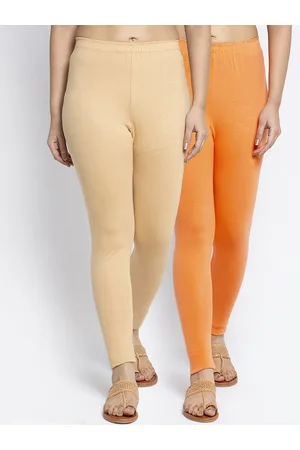 Jinfo Women Pack of 2 Solid Ankle Length Leggings