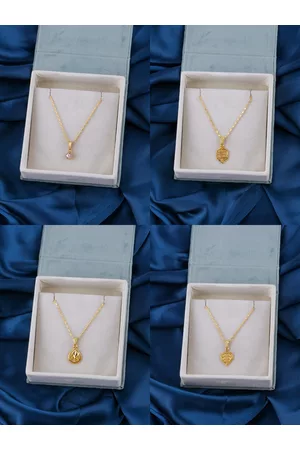 Brandsoon Set of 4 Brass Gold-Plated Chains