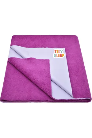 TIDY SLEEP Kids Lavender Solid Water Resistant Cotton Mattress Protector