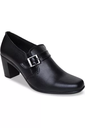 VALIOSAA Women Black Solid Heeled Boots