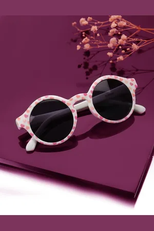 Carlton London Girls Black Lens & Pink Round Sunglasses CLSG040