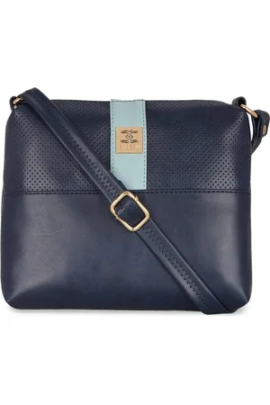 ESBEDA Navy Blue Solid Sling Bag