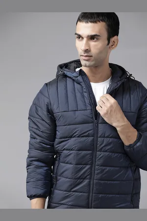 Buy Roadster Maroon & Navy Reversible Quilted Jacket - Jackets for Men  1279417 | Myntra
