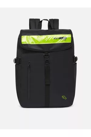 SPYKAR Men Black & Green Backpack