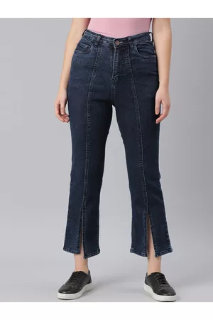 ZHEIA Women Blue Jean Relaxed Fit High-Rise Stretchable Jeans