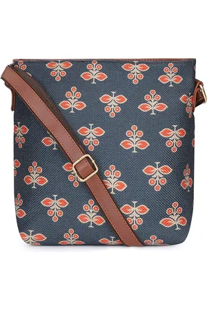 THE CLOWNFISH Aahna Grey Floral Printed Structured Tote Bag
