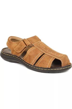 Bata Men Brown Fisherman Sandals