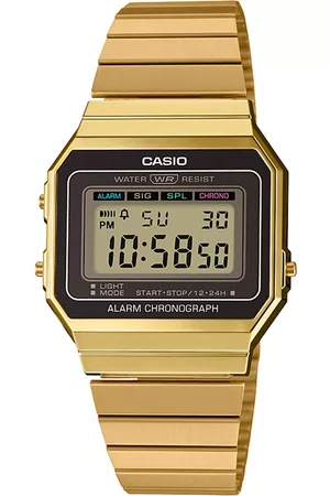 Casio Vintage A700WG-9ADF Gold Digital Dial Gold Stainless Steel Band D198