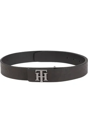 Tommy Hilfiger Unisex Black Textured Belt