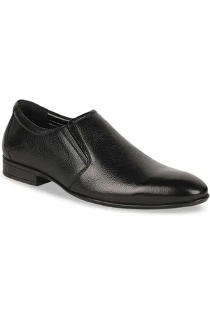 Bata Men Black Solid Leather Formal Shoe