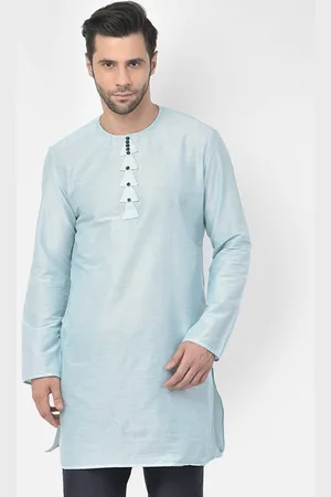 DEYANN Men Blue Kurta