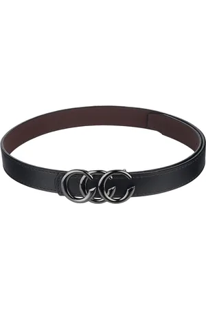 Calvadoss Girls Black Synthetic Leather Belt