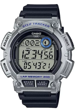 Casio Unisex Grey Dial & Black Straps Digital Watch - D244