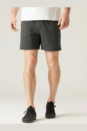 DECATHLON Men Charcoal Mid-Rise Fitness Training Shorts