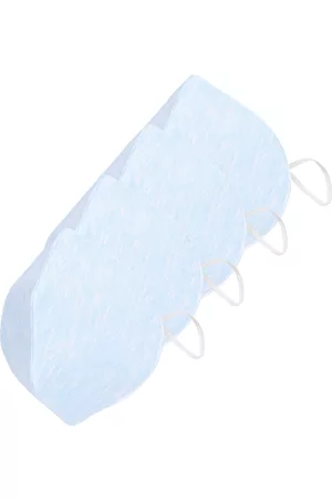 SOJANYA Unisex Pack of 4 Blue Solid Reusable 3-Ply Protective Outdoor Mask