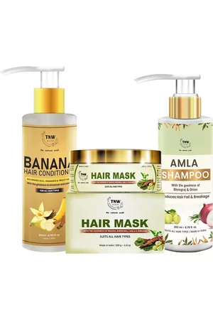 TNW the natural wash Set of 3 Amla Shampoo - Banana Conditioner & Amla Hair Mask