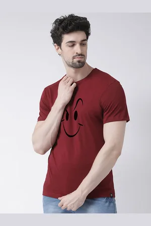 Friskers Men Maroon & claret Sports Printed T-shirt