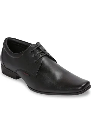 Red Chief Men Black Leather Formal Shoes