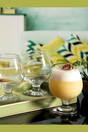 Pasabahce Set Of 6 Glass Bistro Transparent Tumblers 385 ml each