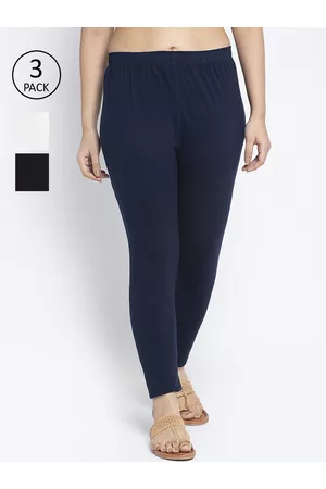 GRACIT Women Pack of 3 Solid Ankle-Length Leggings