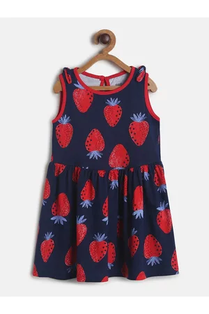 MINI KLUB Girls Multicoloured Floral A-Line Dress