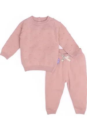 MiArcus Kids Peach-Coloured Pure Cotton T-shirt with Pyjamas