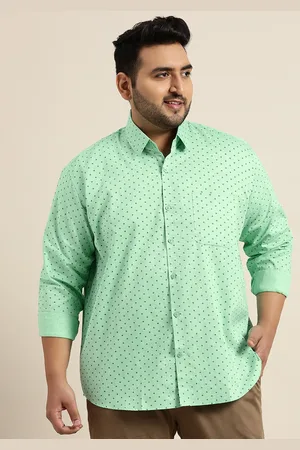SOJANYA Men Green Pure Cotton Classic Printed Casual Shirt