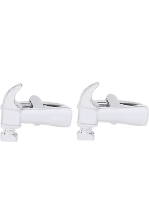 Bodha Silver-Toned Quirky Cufflinks