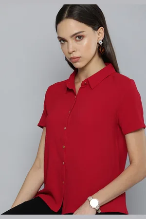 Chemistry Women Red Casual Shirt