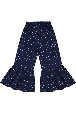 A.T.U.N. A T U N Girls Navy Blue Printed Culottes